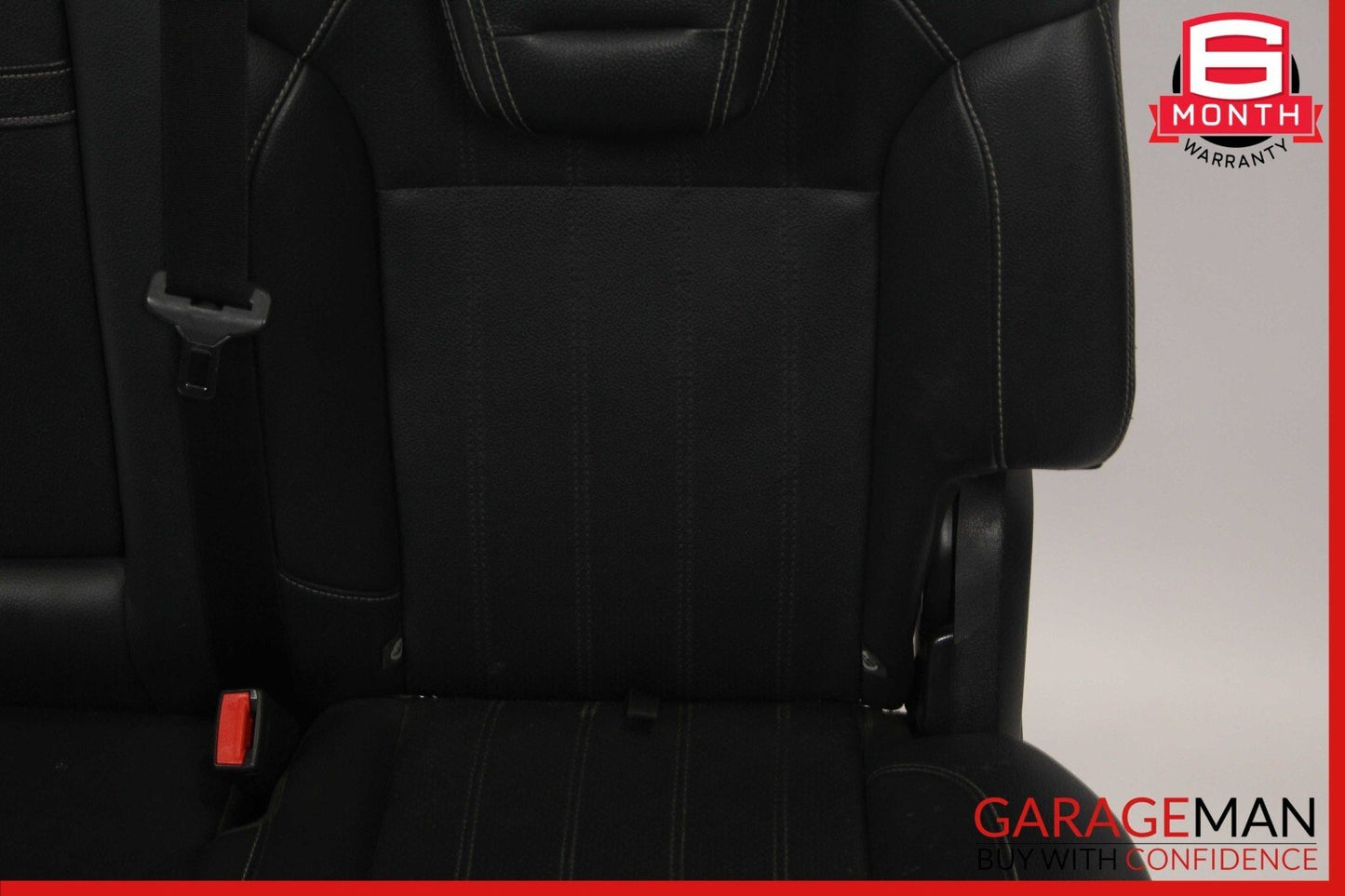 13-16 Mercedes X166 GL450 Rear Left Side Complete Seat Cushion Cover Assy Black