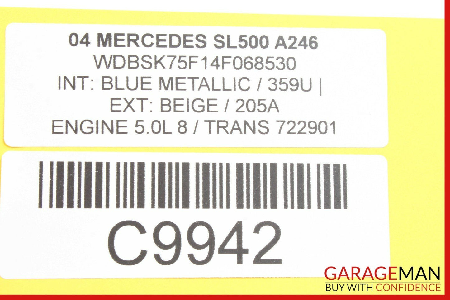 03-08 Mercedes R230 SL500 Front Right or Left Seat Adjust Motor 2308201142 OEM