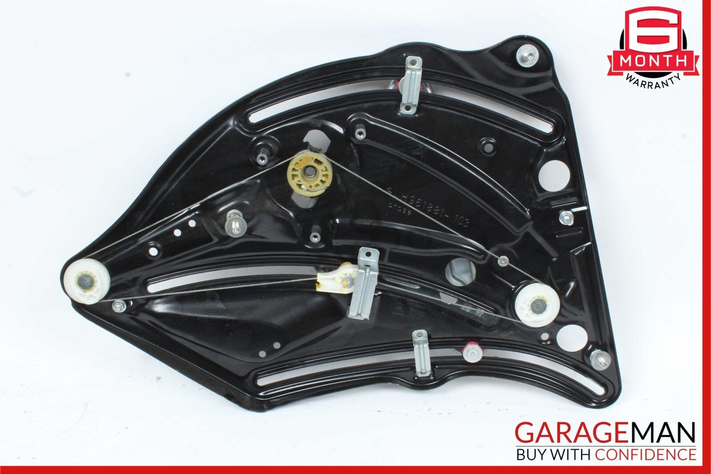 10-16 Mercedes W212 E350 Rear Left Door Window Regulator Frame w/o Motor