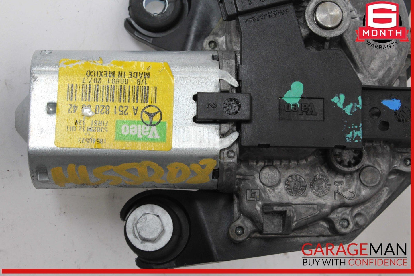 06-19 Mercedes W164 ML550 GL450 Rear Glass Windshield Wiper Motor 2518200042