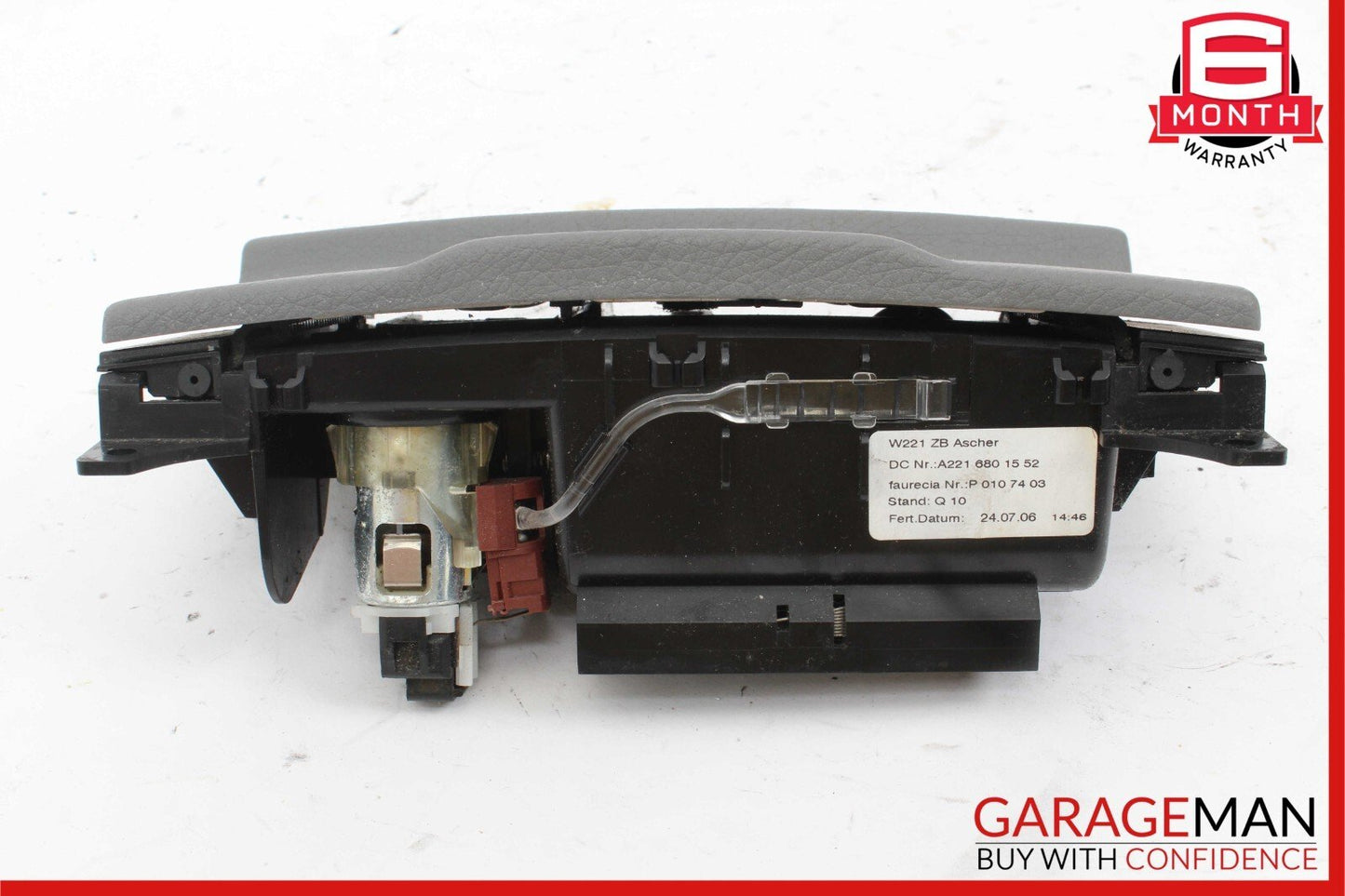 07-09 Mercedes W221 S550 S450 Ash Tray Ashtray Lighter Trim 2216801552 Black OEM