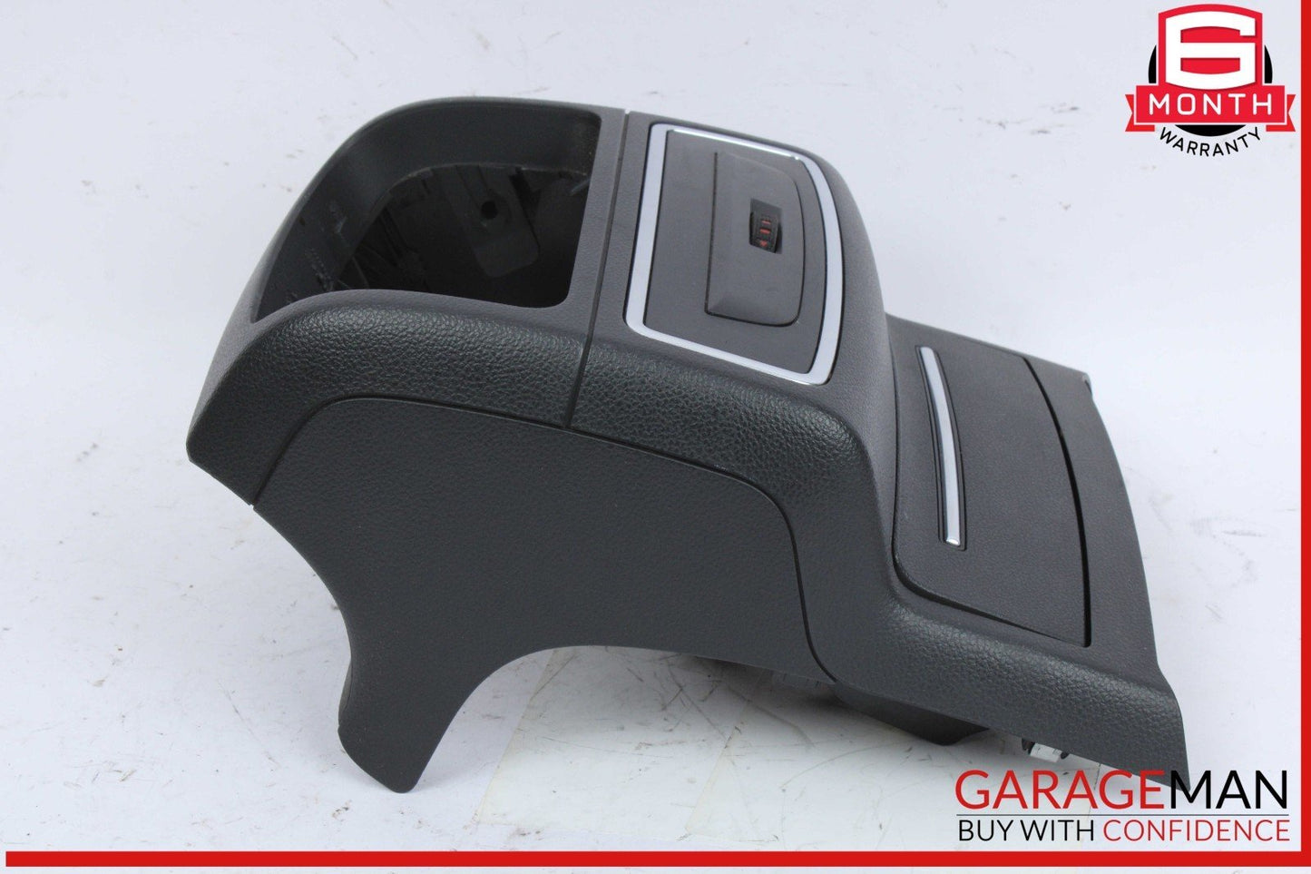 12-18 Audi A6 S6 A7 Rear Climate Control Trim w/ Ashtray Cigarette Lighter OEM