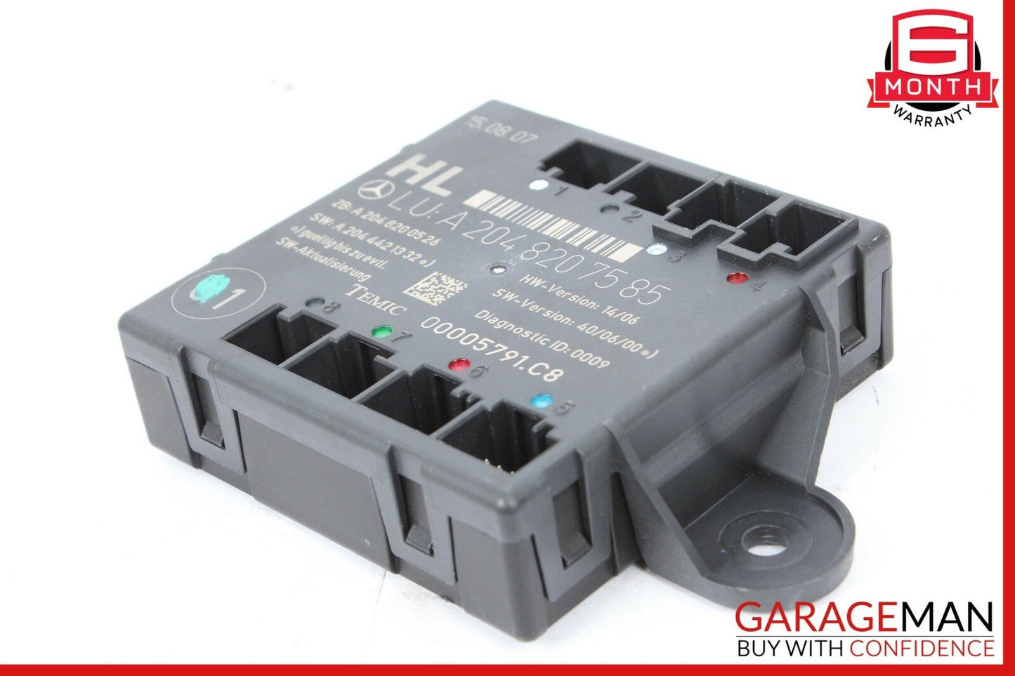 08-14 Mercedes W204 C300 C350 Rear Left Driver Side Door Control Module OEM