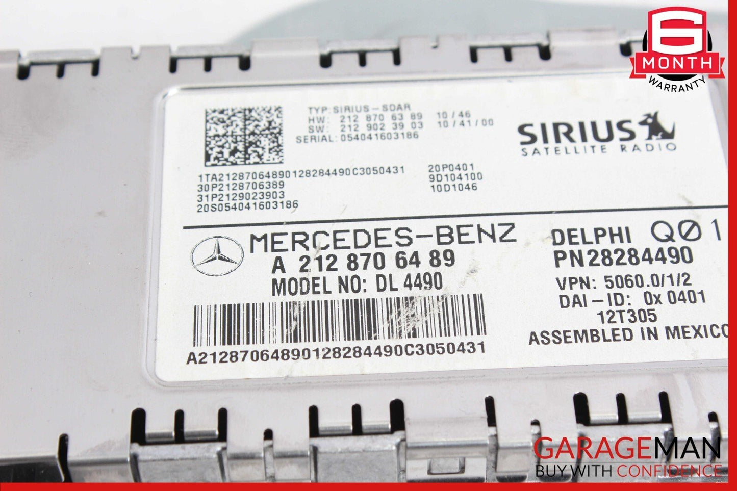 10-17 Mercedes W212 E400 C300 Sirius Satellite Radio Receiver Module Unit OEM
