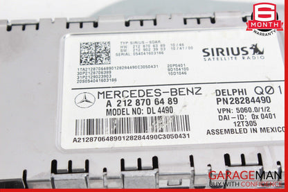 10-17 Mercedes W212 E400 C300 Sirius Satellite Radio Receiver Module Unit OEM