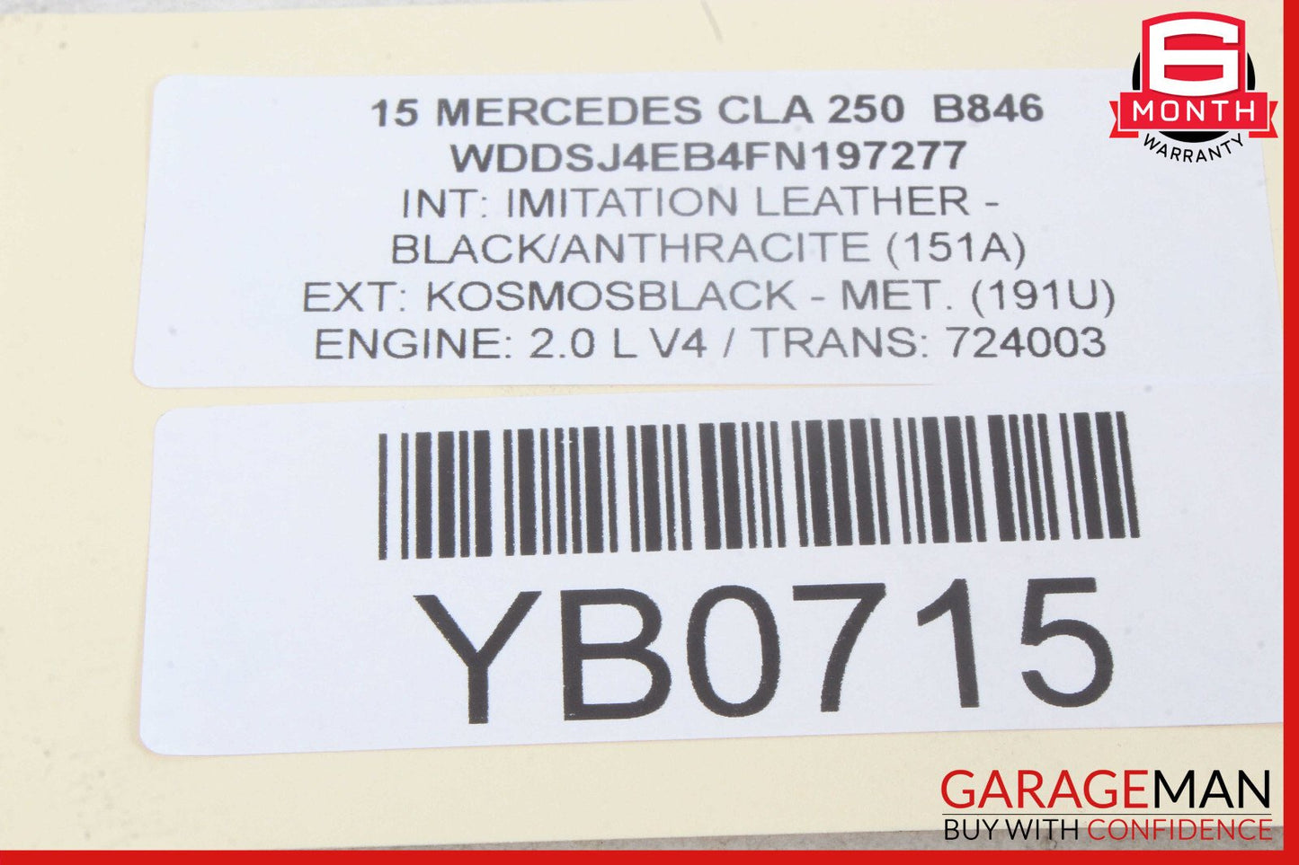 14-19 Mercedes W117 CLA250 Front Right or Left Dash AC A/C Air Vent Trim Grill