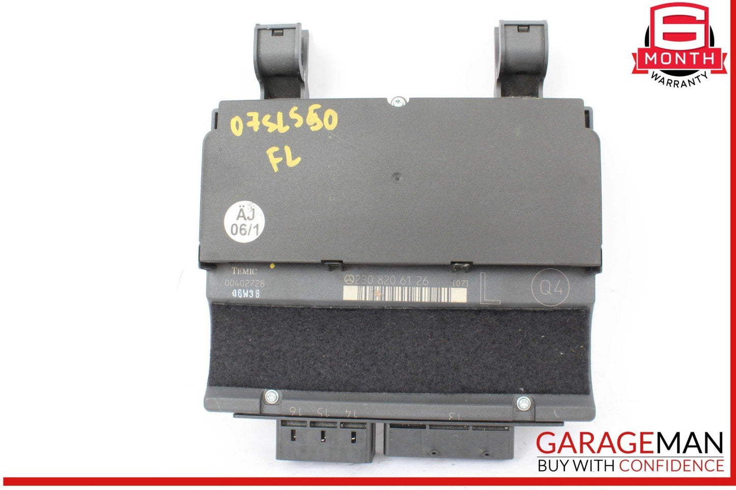 03-12 Mercedes R230 SL550 SL55 AMG Front Left Under Seat Control Module Unit OEM