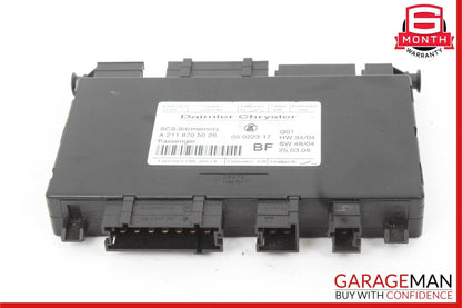 05-12 Mercedes R171 SLK280 E350 R350 Front Right Side Under Seat Control Module