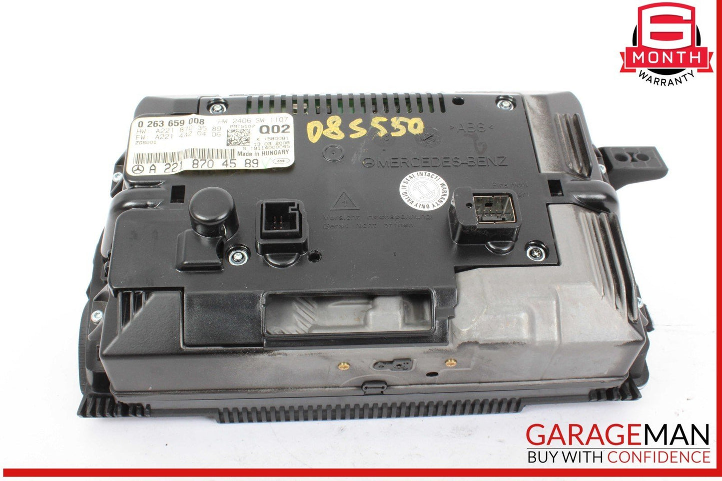 07-10 Mercedes W221 S550 Navigation Information Display Screen Monitor OEM