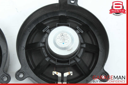 01-07 Mercedes W203 C230 Front Right & Left Side Door Audio Speaker Set of 2 OEM