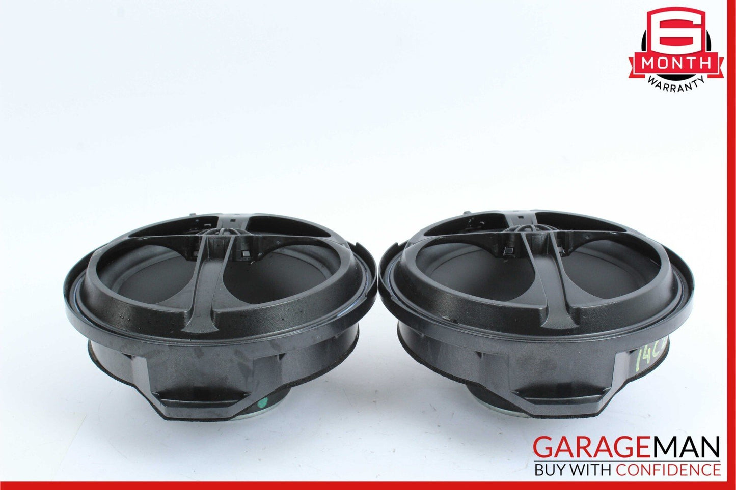 08-14 Mercedes W204 C250 Sedan Rear Left and Right Side Door Speaker Set of 2
