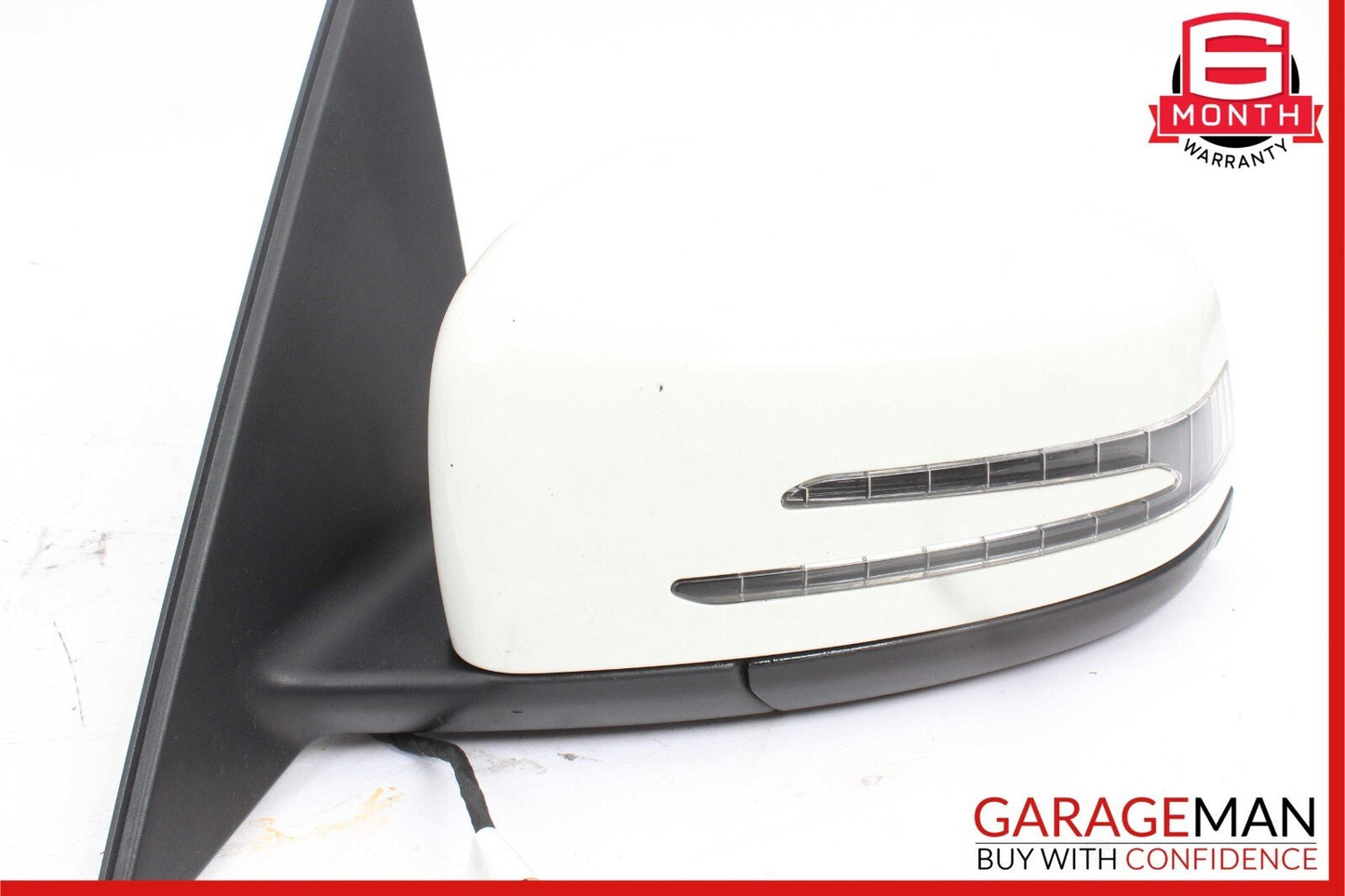 10-11 Mercedes W204 C300 C350 Front Left Driver Side Rear View Door Mirror White