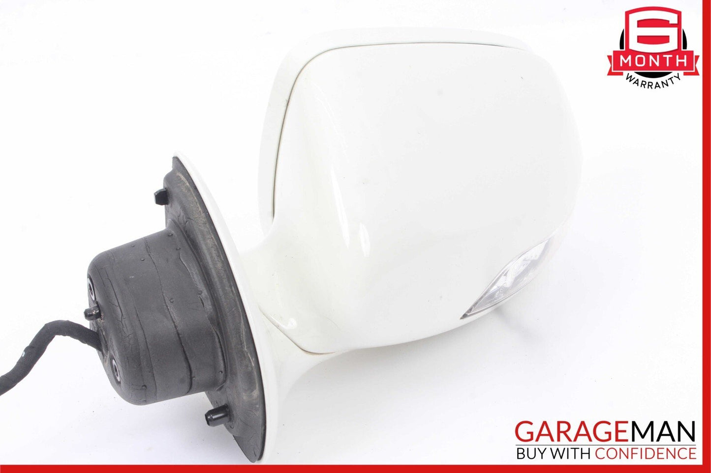 07-09 Mercedes W211 E350 Front Left Side Door Mirror Rear View Calcite White