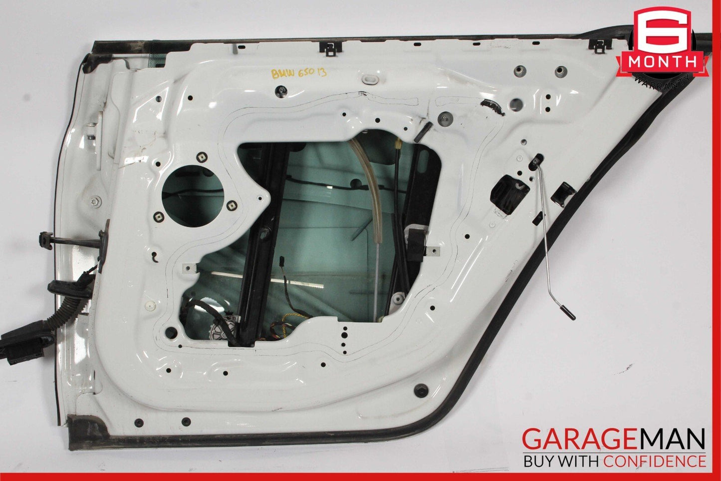 13-19 BMW 650i F06 Rear Right Passenger Side Door Exterior Shell White OEM