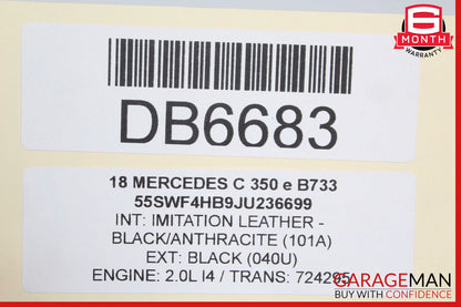 16-18 Mercedes W205 C350e Rear Differential Diff Carrier Axle OEM