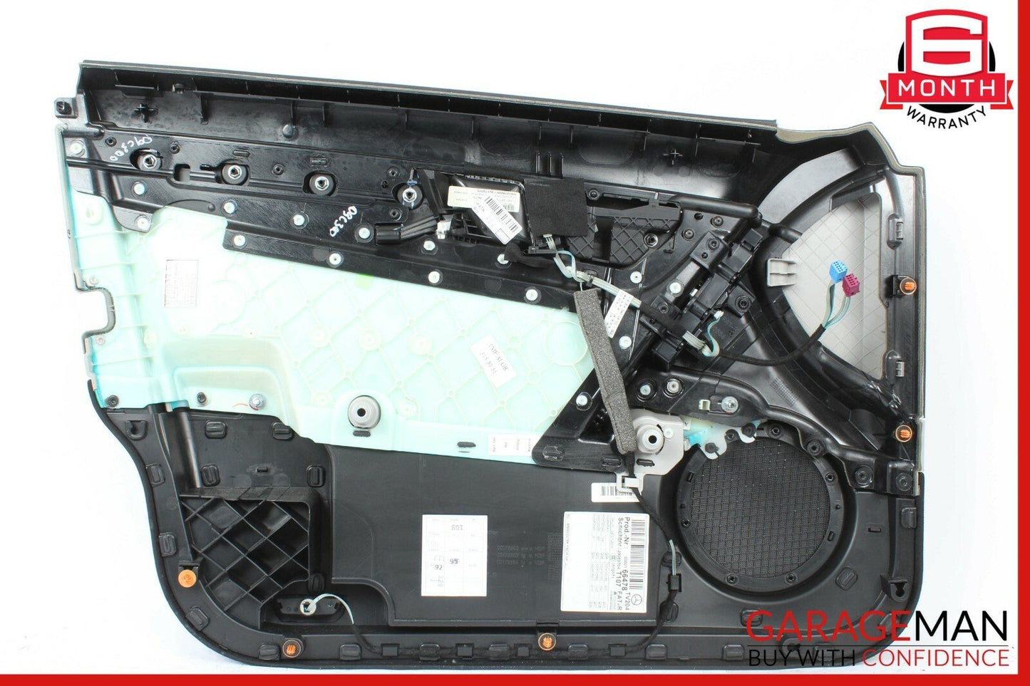 08-14 Mercedes W204 C250 Sedan Front Right Side Interior Door Panel Black Grey