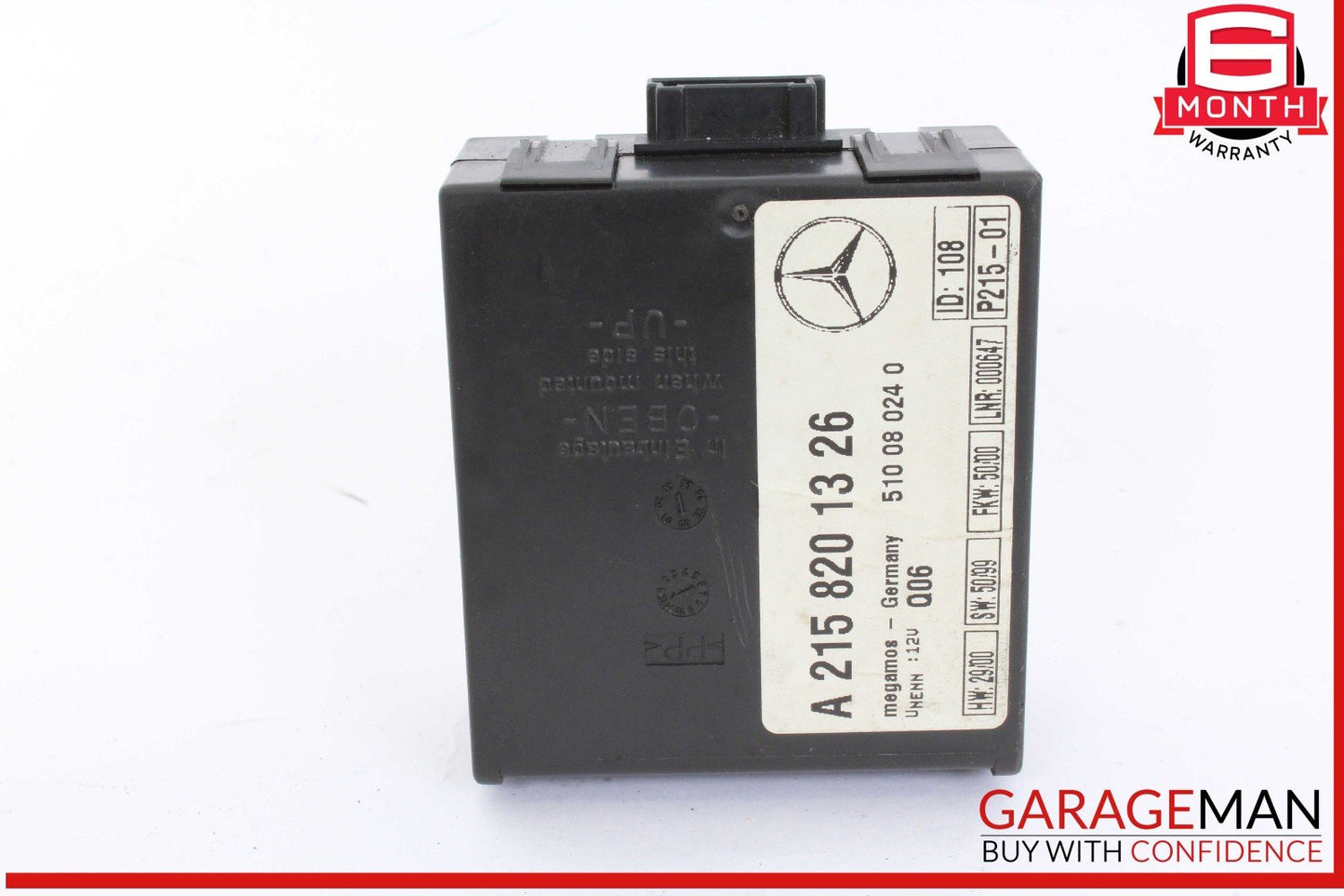00-02 Mercedes W215 CL55 AMG Tow Alarm Control Module Unit 2158201326 OEM