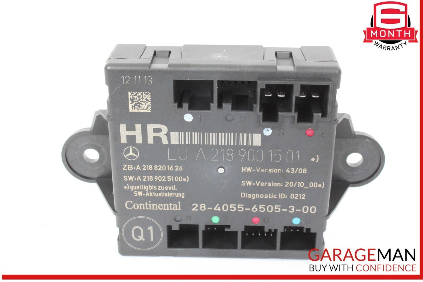 08-18 Mercedes W204 C250 Rear Right Passenger Side Door Control Module Unit OEM