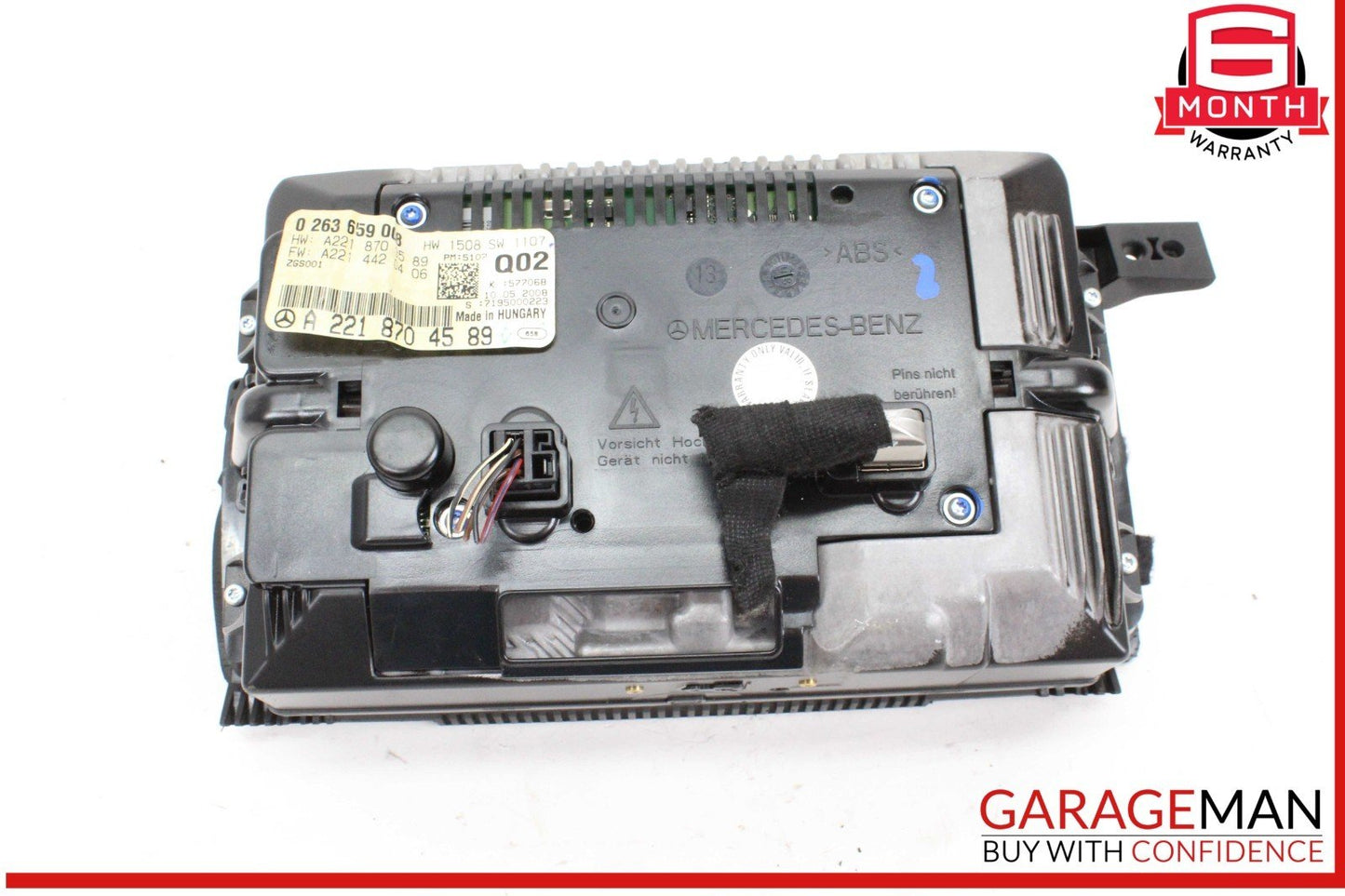 07-10 Mercedes W221 S550 Navigation Information Display Screen Monitor OEM