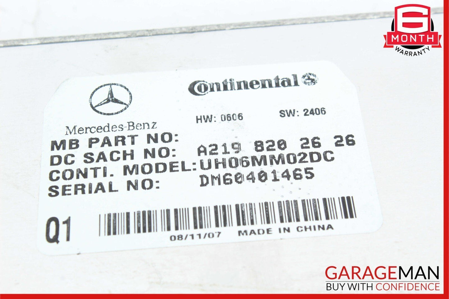 06-12 Mercedes W211 E350 SL550 Communication Control Module 2198200926 OEM
