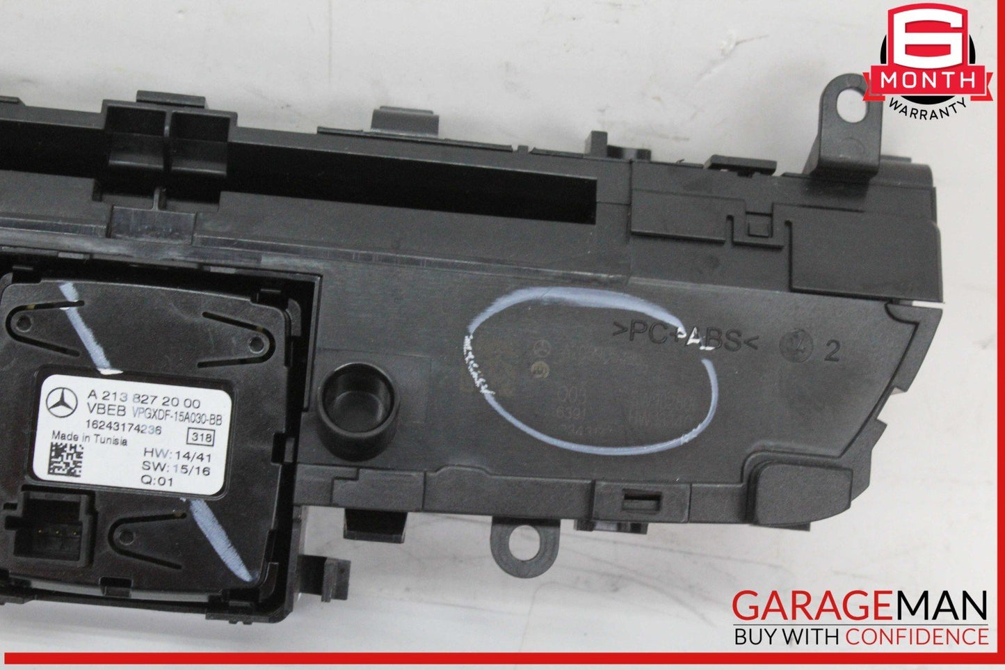 15-21 Mercedes W205 C300 Multi Media Radio Navigation Control Switch w/ Clock