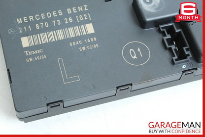 03-09 Mercedes W211 E350 E320 E63 AMG Front Left Side Door Controller Module