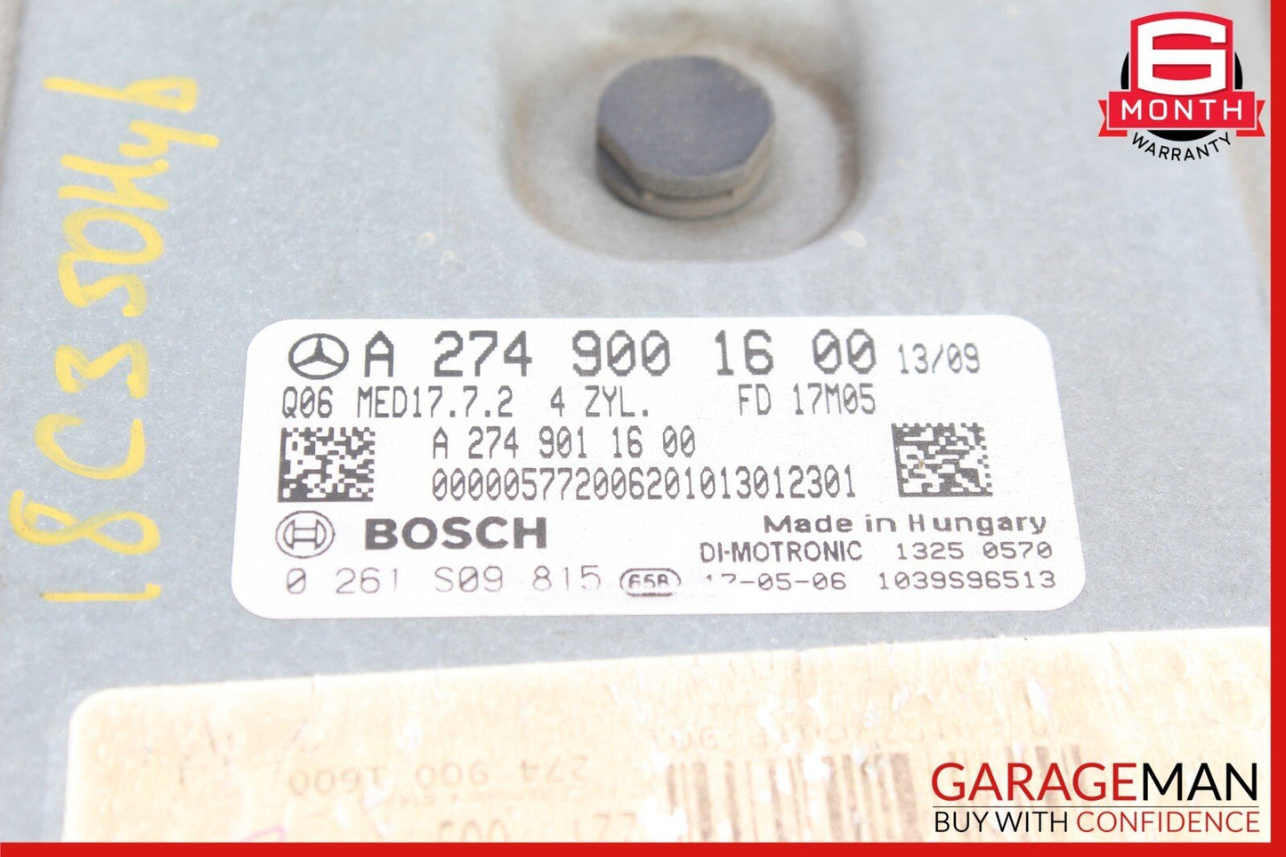 15-20 Mercedes W205 C300 C350e GLC350e M274 ECU ECM Engine Control Module Unit