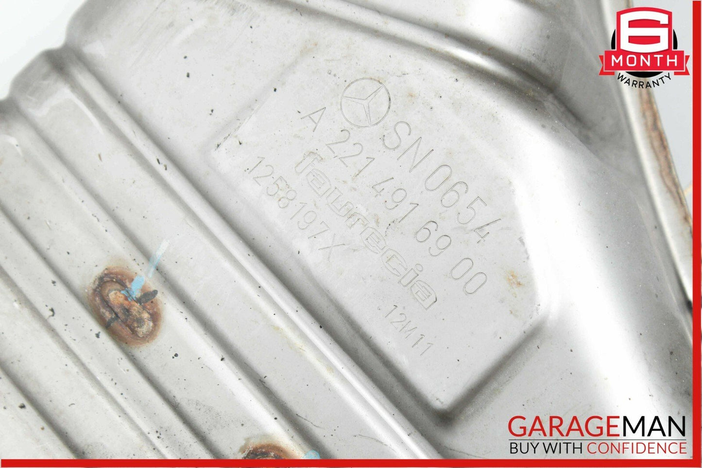 12-13 Mercedes W221 S550 4.7 Rear Left Driver Side Exhaust Muffler Tips OEM