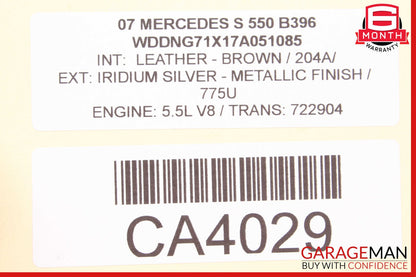 07-13 Mercedes W221 S550 CL600 Front Left Side Dashboard A/C Air Vent Trim Panel