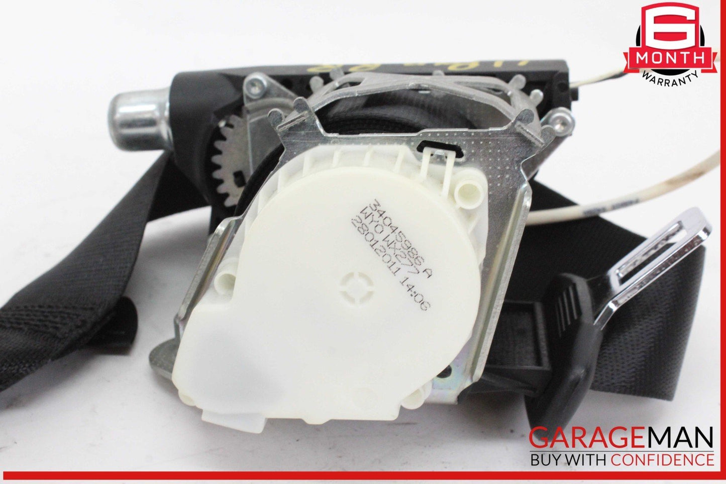 10-16 Porsche Panamera 970 Rear Left or Right Side Seat Belt Seatbelt Black OEM