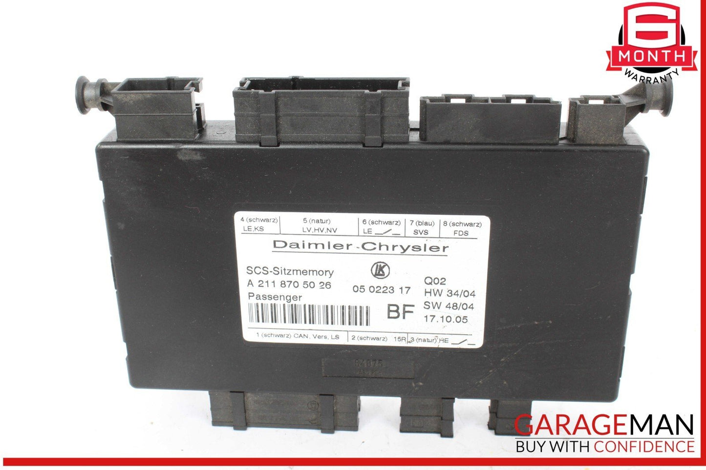 03-12 Mercedes W251 R500 4MATIC Front Right Side Seat Control Module OEM