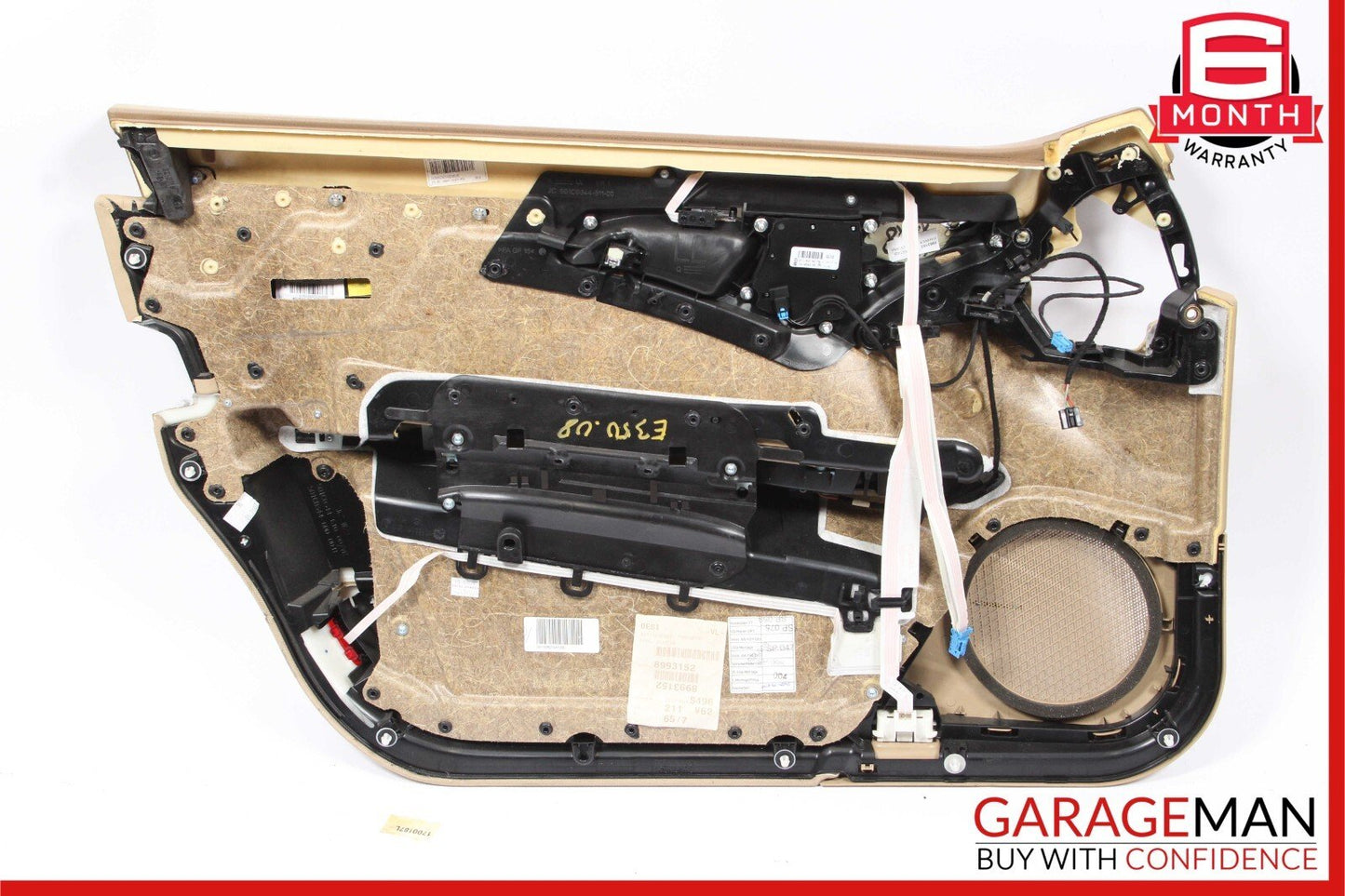 07-09 Mercedes W211 E350 E550 Front Right Interior Door Panel Trim Cover Brown