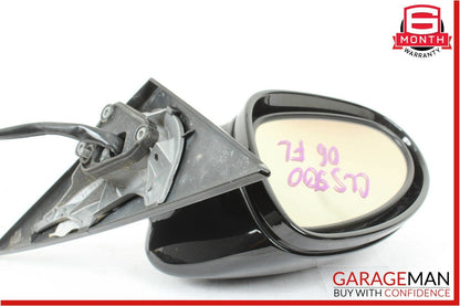 06-08 Mercedes W219 CLS500 Front Left Driver Side Door Mirror Rear View Black
