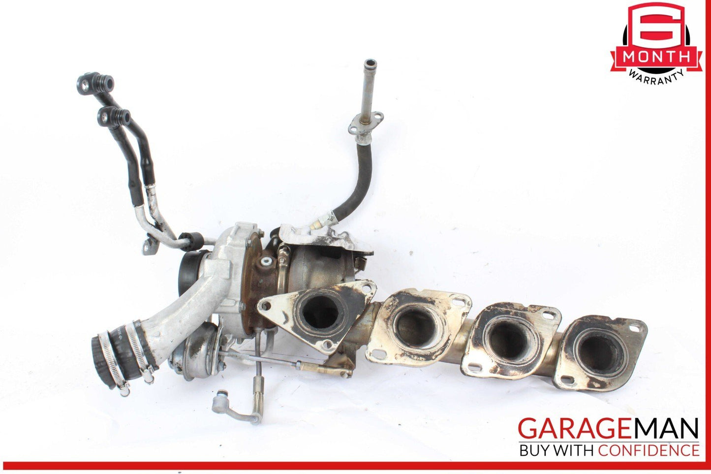 11-18 Mercedes W218 CLS550 4.7L V8 Left Side Turbocharger Turbo Charger Manifold