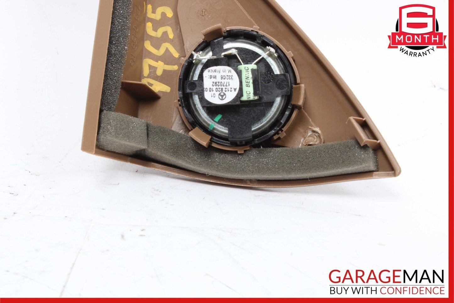07-13 Mercedes W221 S550 S600 Front Right Side Door Corner Tweeter Speaker Brown