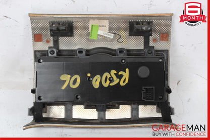 06-09 Mercedes W251 R500 Rear Center Console A/C AC Heater Switch Panel Assy