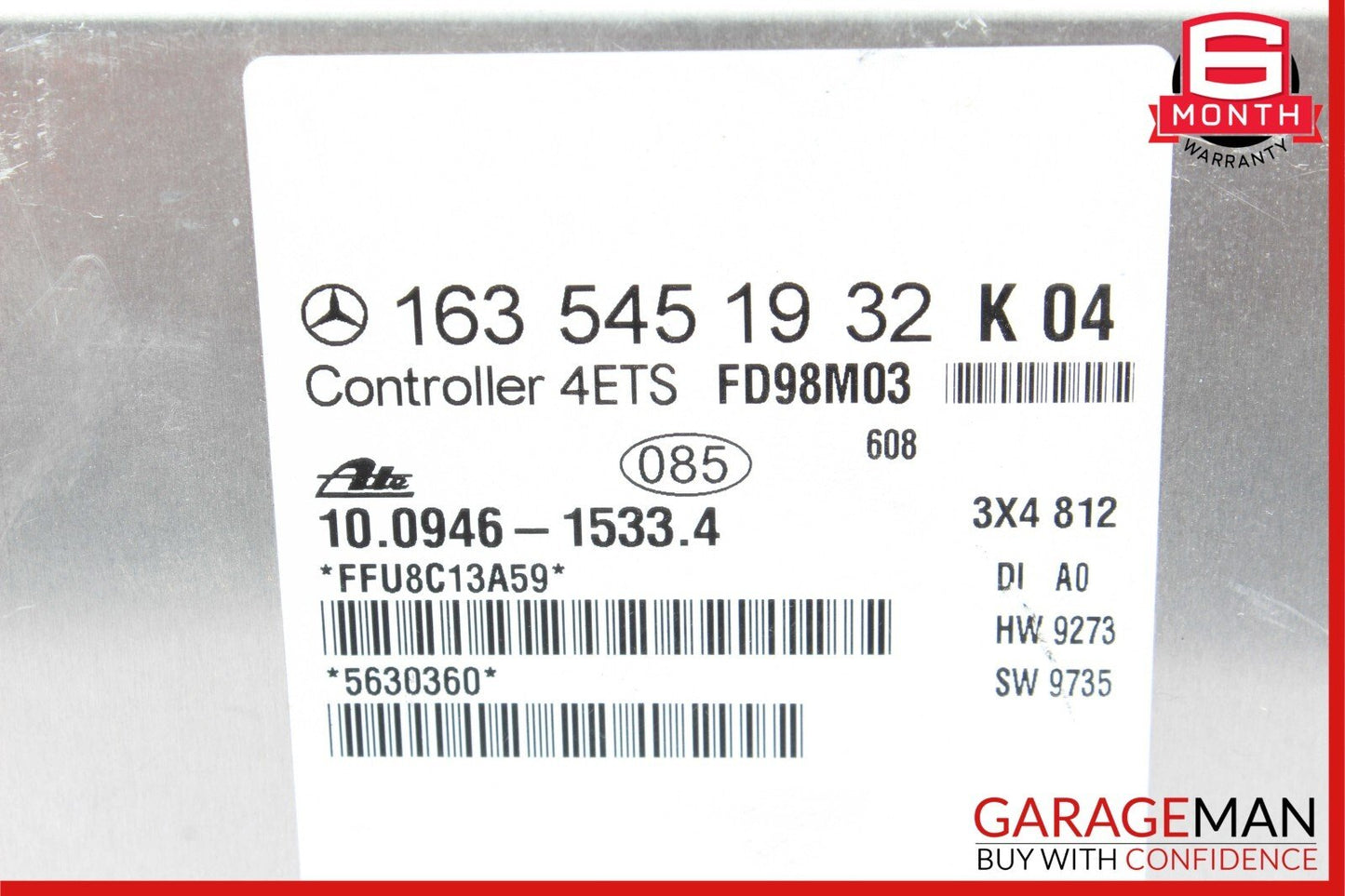 98-05 Mercedes W163 ML320 E320 ECU ECM Engine Control w/ ESP Stability Module