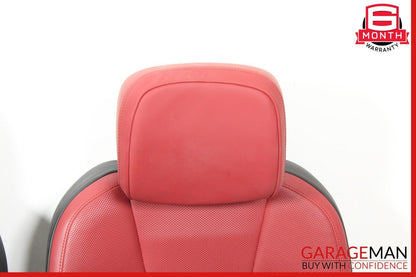 15-24 Porsche Macan 95B Front Right & Left Complete Seat Set of 2 Pc Red OEM