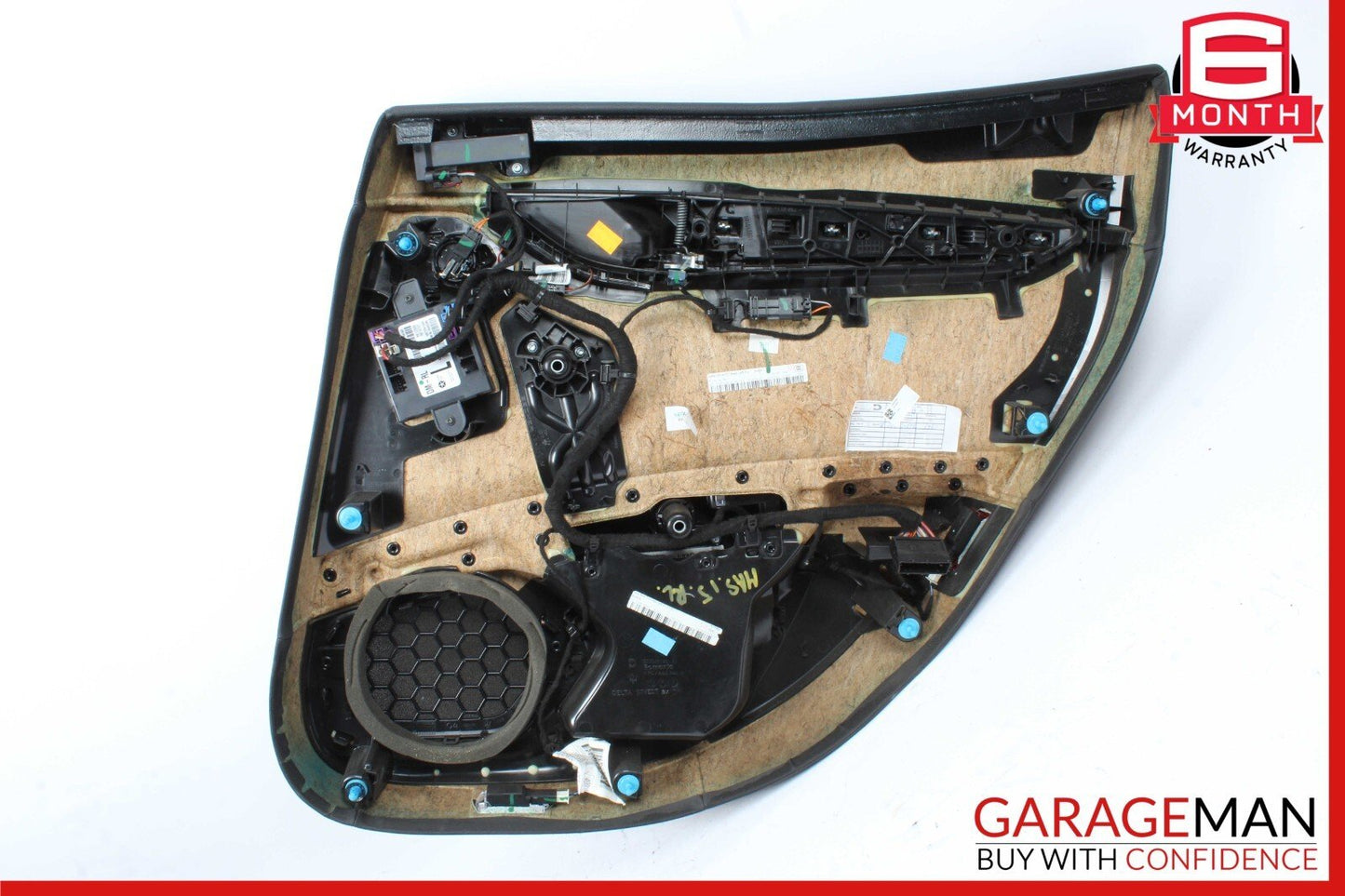 14-17 Maserati Ghibli Rear Left Side Interior Door Trim Panel Assembly Black OEM