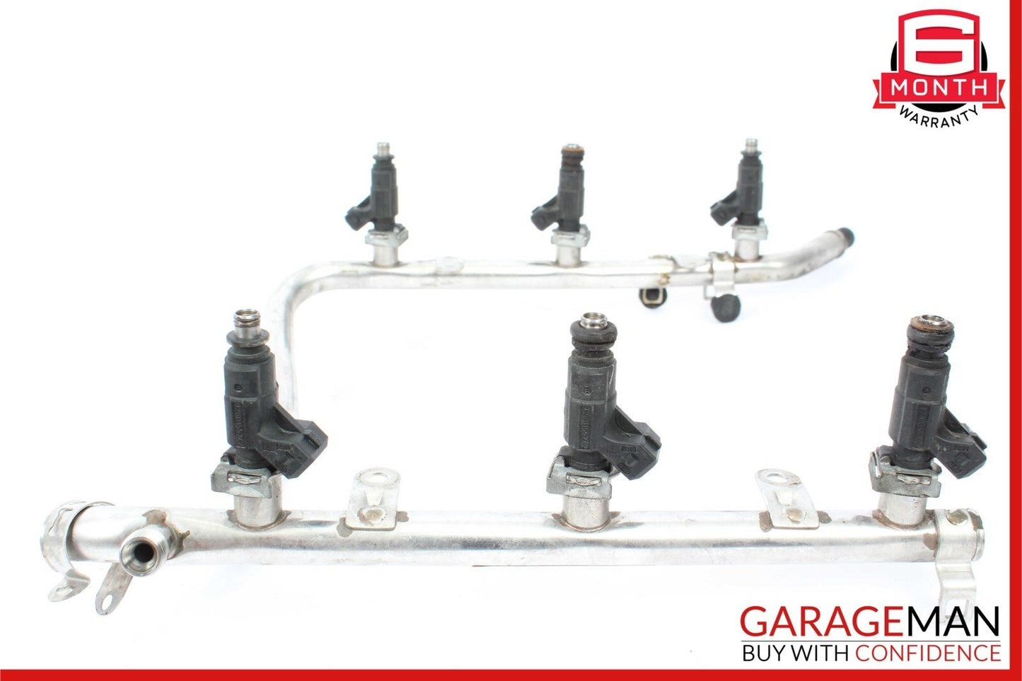 98-00 Mercedes ML320 E320 CLK320 Fuel Injector Injection Rail w/ Fuel Injectors