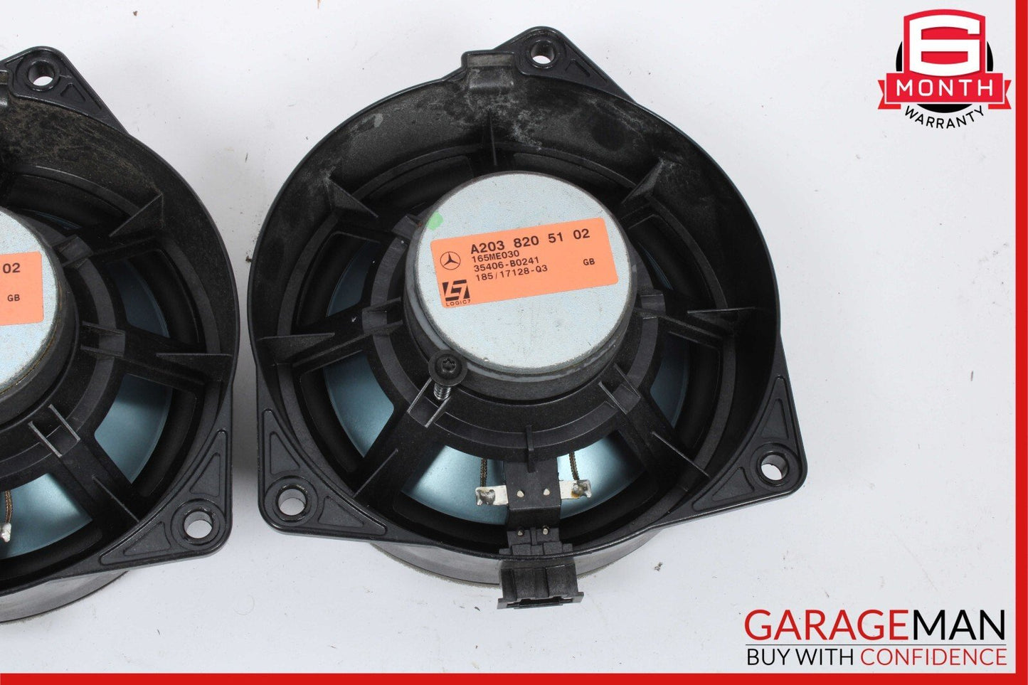 03-09 Mercedes W209 CLK350 Front Right & Left Door Audio Sound Speaker Set of 2