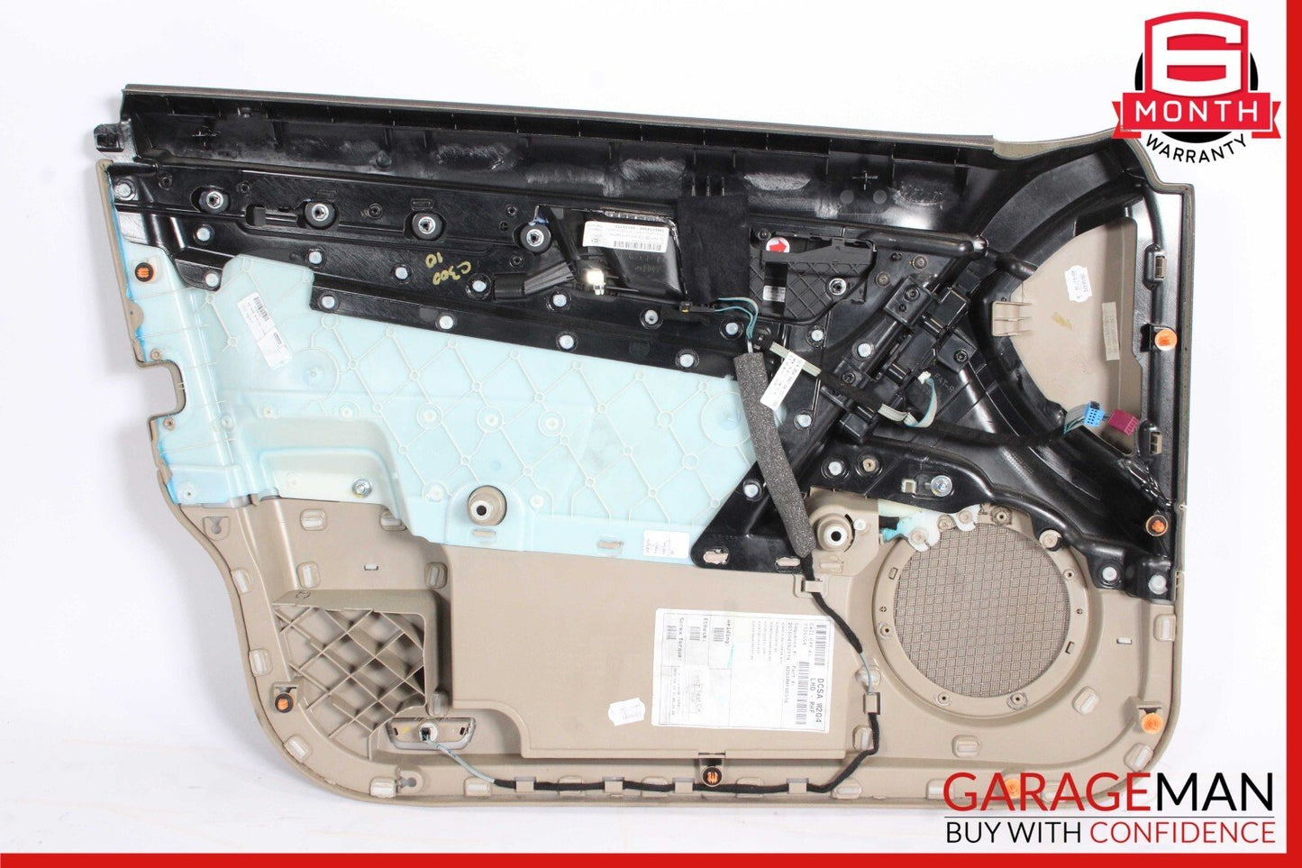 08-14 Mercedes W204 C300 Sedan Front Right Side Interior Door Trim Panel Beige