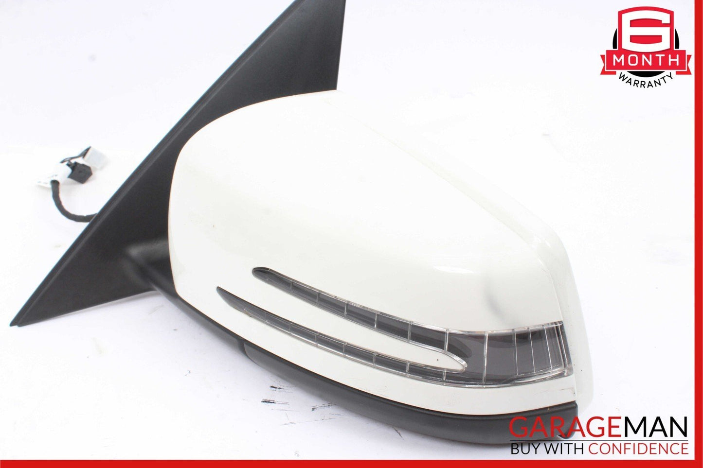 08-14 Mercedes W204 C300 C63 AMG Front Left Side Mirror Rear View Door White