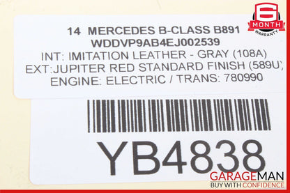 12-19 Mercedes B-Class W242 W246 Dashboard Center Air Vent 2468304100 OEM