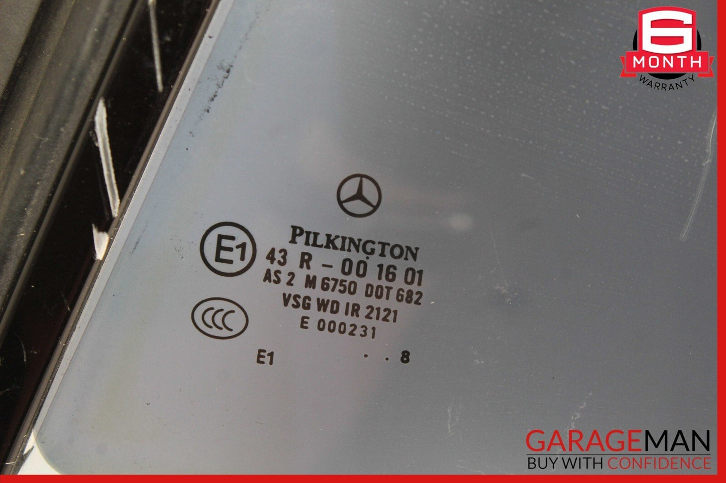 07-14 Mercedes W216 CL550 Rear Left Driver Side Quarter Door Window Glass OEM