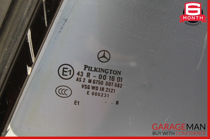 07-14 Mercedes W216 CL550 Rear Left Driver Side Quarter Door Window Glass OEM