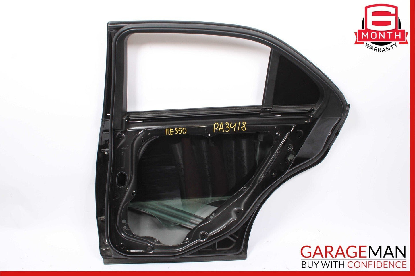 10-16 Mercedes W212 E500 Rear Right Passenger Side Exterior Door Shell Black OEM