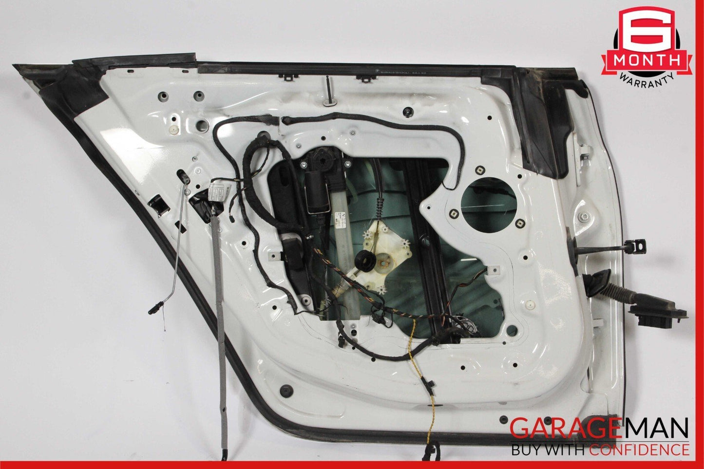 13-19 BMW 650i F06 Rear Left Driver Side Door Exterior Shell White OEM
