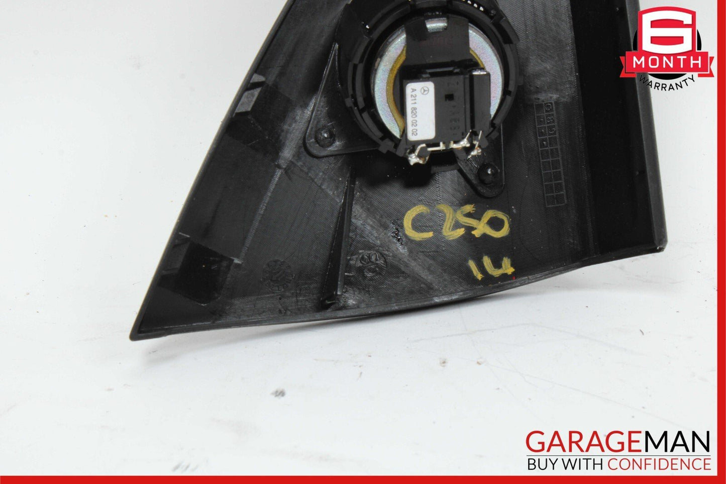 08-14 Mercedes W204 C300 C250 Sedan Front Left Door Panel Tweeter Cover Black