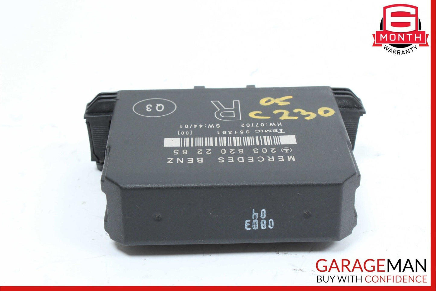 01-07 Mercedes W203 C230 Kompressor Rear Right Side Door Control Module OEM